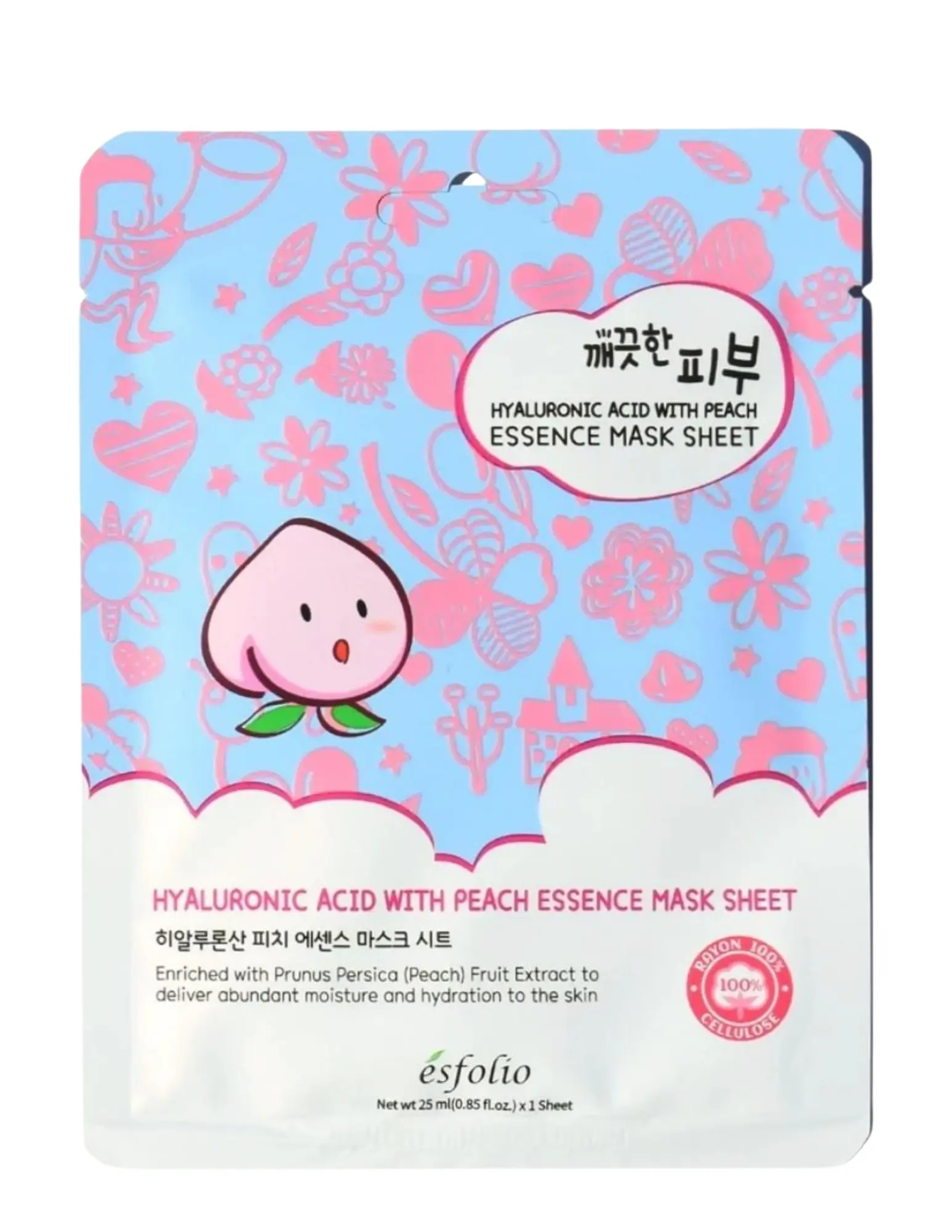 Esfolio - Peach Single Sheet mask