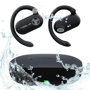 TREBLAB X-Open - True Open Ear Wireless Earbuds, Lightweight Comfort, Behind-Ear Fit, Immersive Sound, Dual Mic for Calls, 40H Playtime