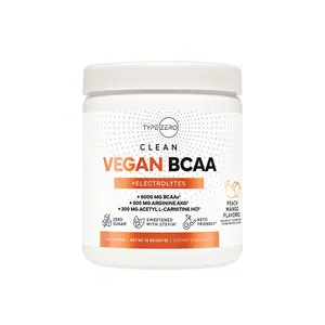 Type Zero Clean Vegan BCAA + Electrolytes 6000MG - 100g Powder for Health and Muscle Support