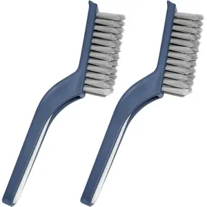 Stiff Bristle Brush - Hard Bristle Crevice Brush Tools for,,, Window,, Corners, Multi Purpose Hard Bristle Brushes for Deep Gap(2 pcs)