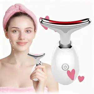 Portable Home Beauty Instrument for Facial Care, Skin Tightening, Anti Wrinkle Lifting, Double Chin Reducer, Suitable for Neck, Jawline, Cheeks, Lithium Polymer Battery