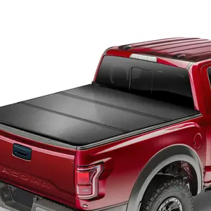 VEVOR Tri-Fold Truck Bed Tonneau Cover,  Compatible with 2016-2023 Toyota Tacoma, 5' (60.5") Bed, Only Fit 5.0' x 4.6' (60.5" x 55.0") Inside Bed, 400 lbs Load Capacity, LED Light, Quick Folding, Black