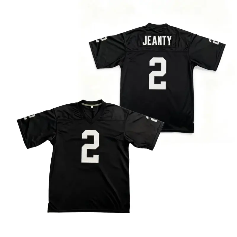 Men's #2 V-Neck Polyester American Football Jersey - Quick-Drying, Breathable Active Top, Athletic Jersey, Sport Top, Gameday Ready for Sports Running, Competitions, Active Tops, Flexible Fit