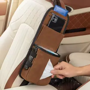 Car seat storage hanging bag, multi-pocket side storage bag, suitable for sedans, SUVs and trucks. Ideal for storing mobile phones, wallets and glasses. Car rear seat storage bag, automotive storage supplies, Car Interior Accessory