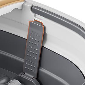 Gehona Collapsible Foot Spa Bath with Heat Foot Massager 1000-1500ml Leak Protector Temperature Control Bubbles Red Light Timer Feet Spa Tub Soaker Set - Home Goods