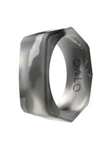 Men's Natural Stone Lake Silicone Ring