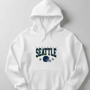 Seahawk Apparel, Vintage Seattle Football Crewneck Hoodie, Seattle Team Pullover Hoodie, Vintage Seahawk Crewneck Hoodie, Classic Seattle Fan Pullover, Seattle Football Supporter Gift, Seattle Football Long sleeve Hoodie