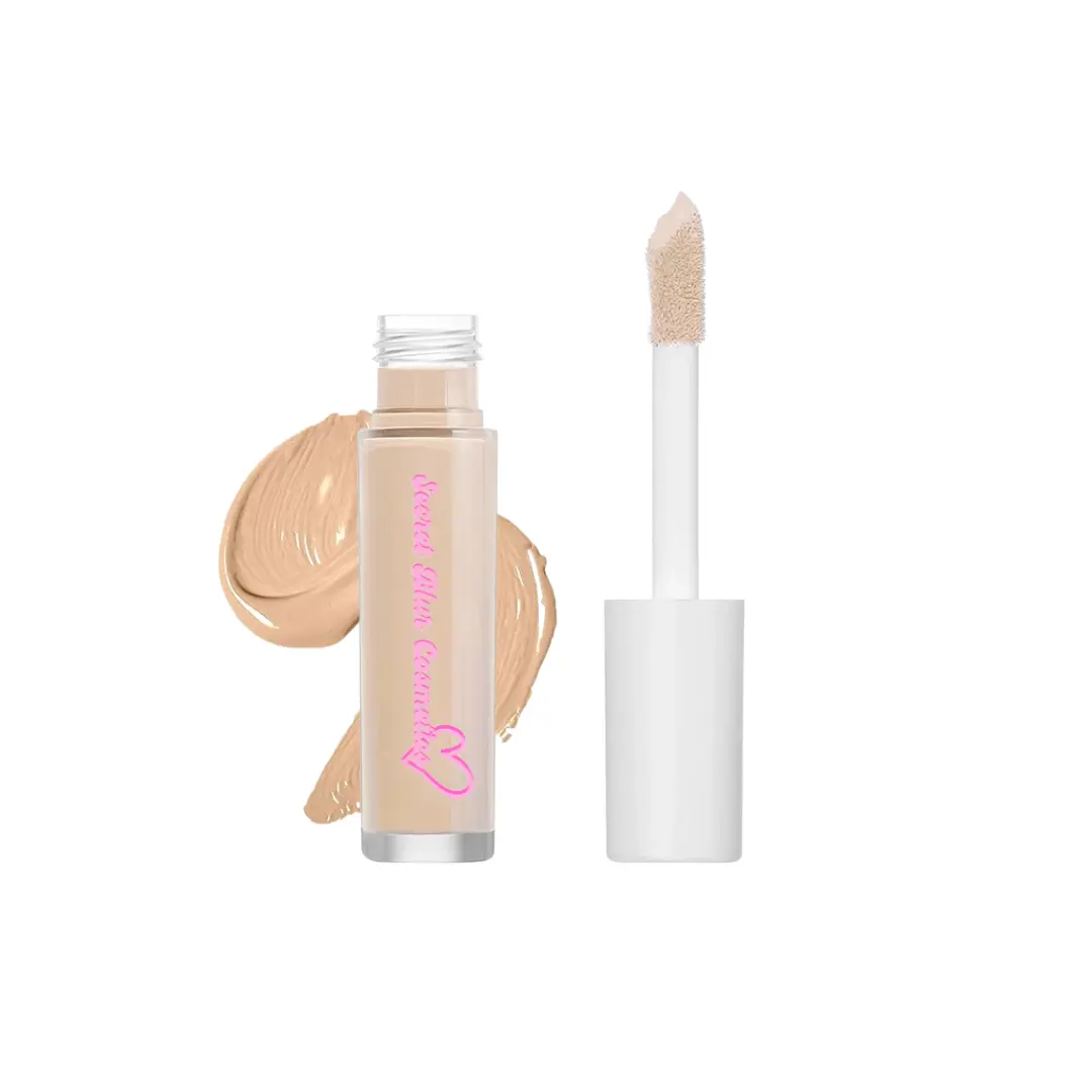 Light Ivory Concealer - Lightweight Makeup with Concealer Roller & Tube, Ideal for Coverage