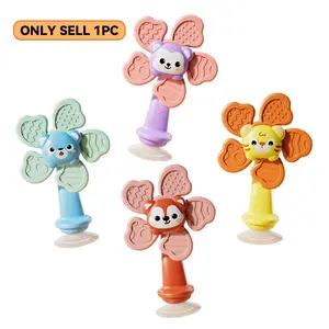 Suction Cup Spinner for Babies, Bath Toys for Babies, Novelty Spinning Toys for Airplane Travel, Restaurant,Calming Toys, Spinning Toy for Toddlers Sensory Activity Fidget, Educational Learning, Play