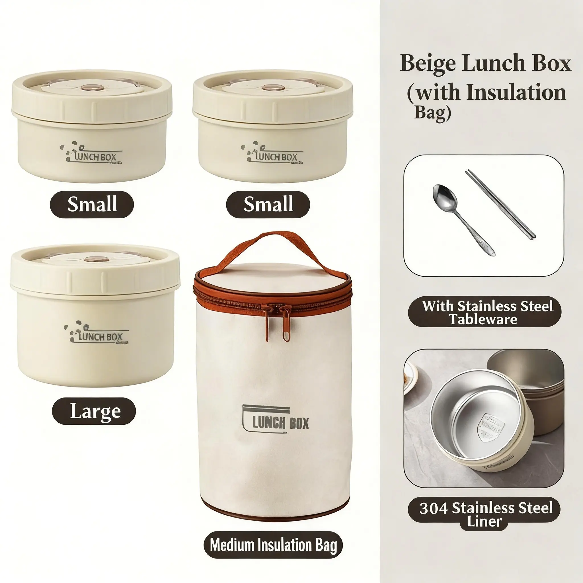 two small+one large+tableware