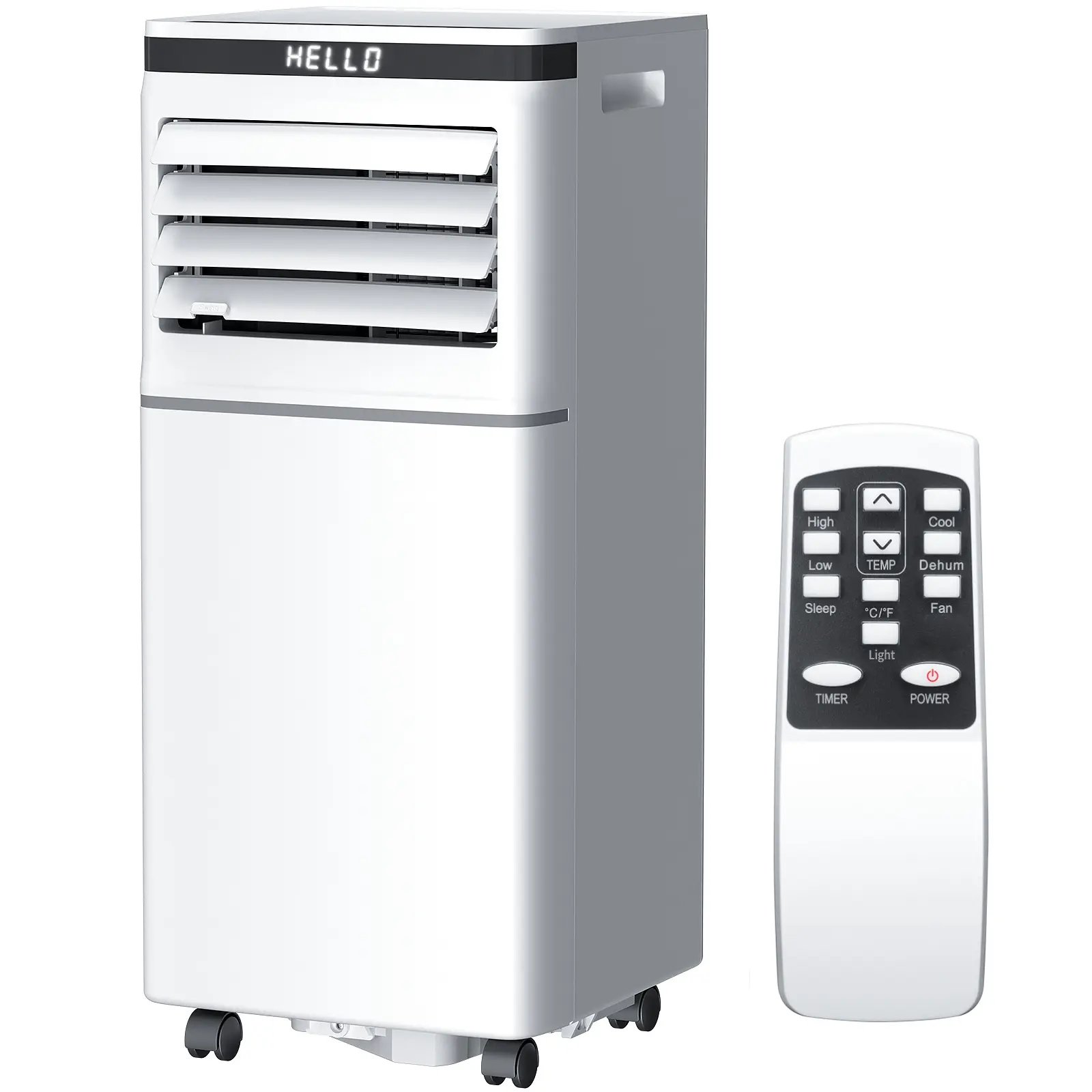 Antarctic Star DOE 5000BTU Quiet Portable Air Conditioner, 3-in-1 Cool Mode & Dehumidifier & Fan, Auto-Evaporative System, LED Display, Remote Control, Window Kit Included for Room, Bedroom, Office, RV