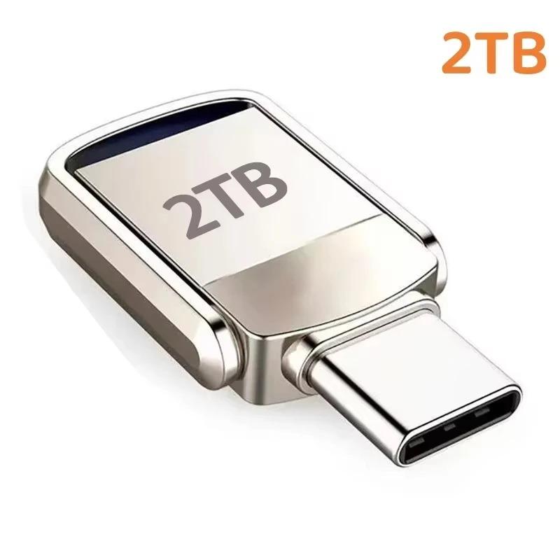 USB Flash Drive 2TB 3.2 Type C PenDrive Memory Stick 2TB Pen Drive Flash Disk for PC Smartphone Storage U Disk NEW
