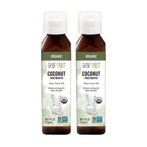 Aura Cacia Fractionated Coconut Oil Cert. Org. (2 Pack)
