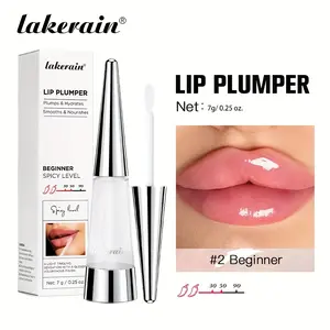 Lip Plump Liquid Lip Moisturizing Oil, Lip Plumper - Moisturizing and glossy lips, non-dry, non-sticky, long-lasting moisturizing, easy to use, suitable for all skin types, 7g/0.12oz, glossy effect lipstick, Lip Balm Enhancer
