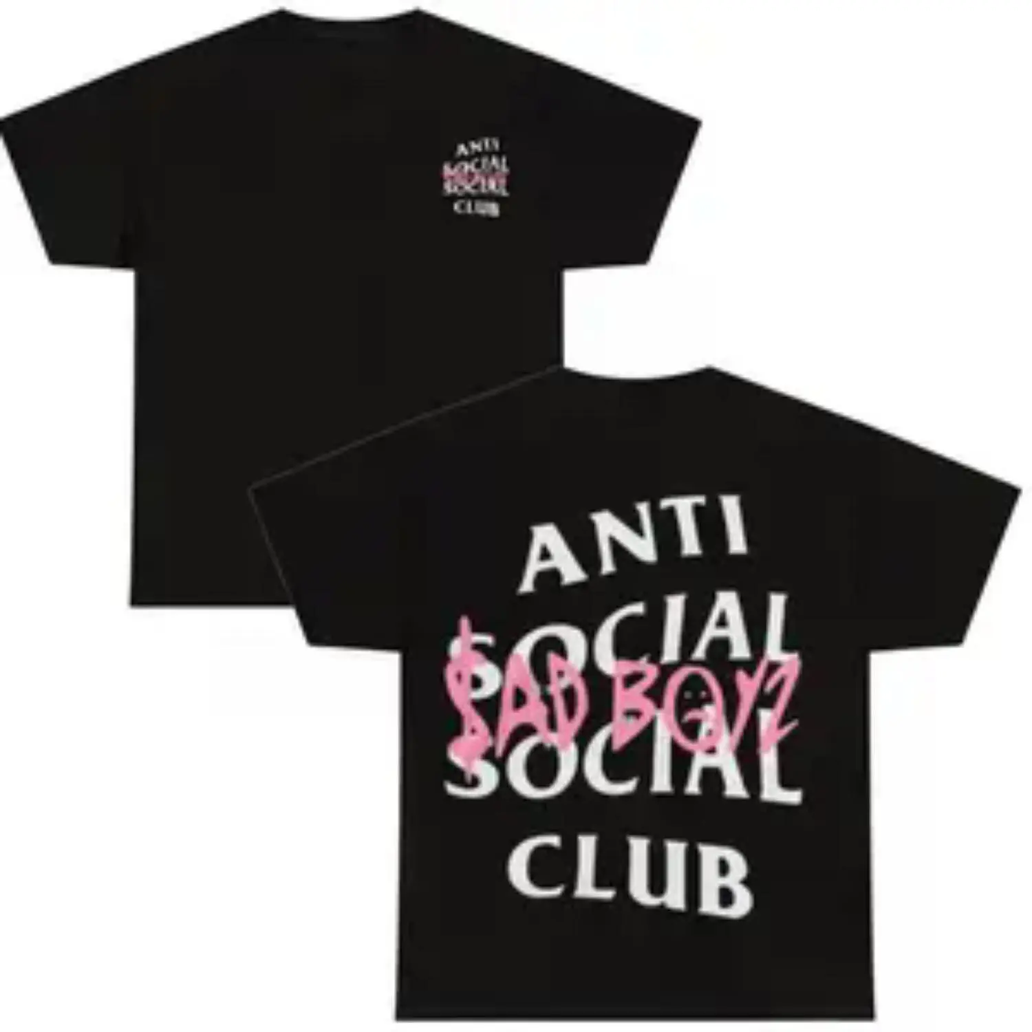 Anti Social Social Club Mania T-Shirt Junior H Vintage Hip Hop Rap Unisex Tee Gift for Fans Trendy Casual Workout Shirt for Men and Women