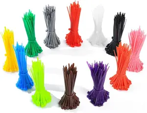 1200 count Mixed Colored Zip Ties, 4 Inch Multicolor Self-Locking Nylon  Zip Ties, 12 Assorted Colorful  Ties Resistant for Home Office Garden Garage Workshop chicken  bands