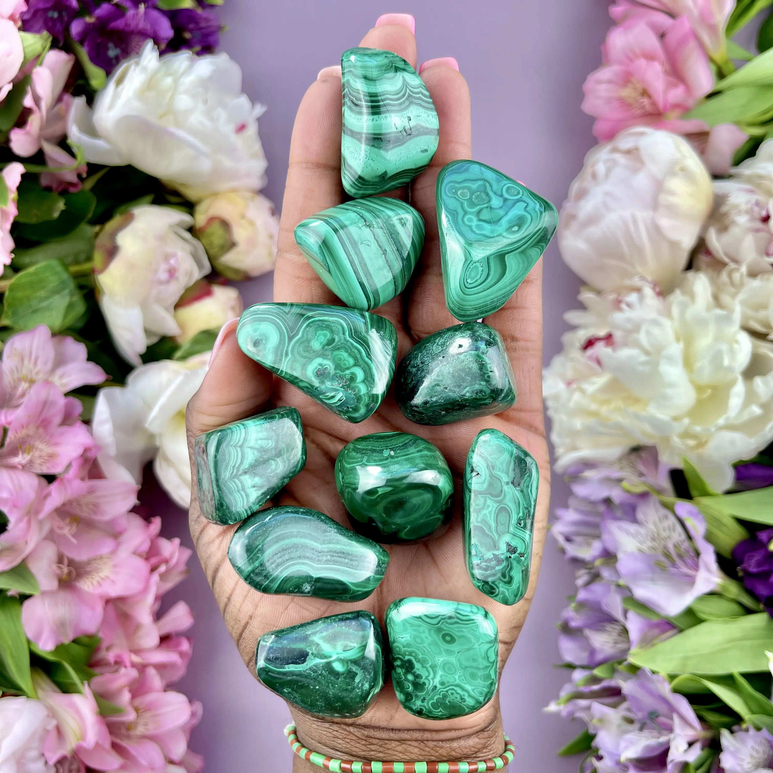 Tumbled Malachite Crystal