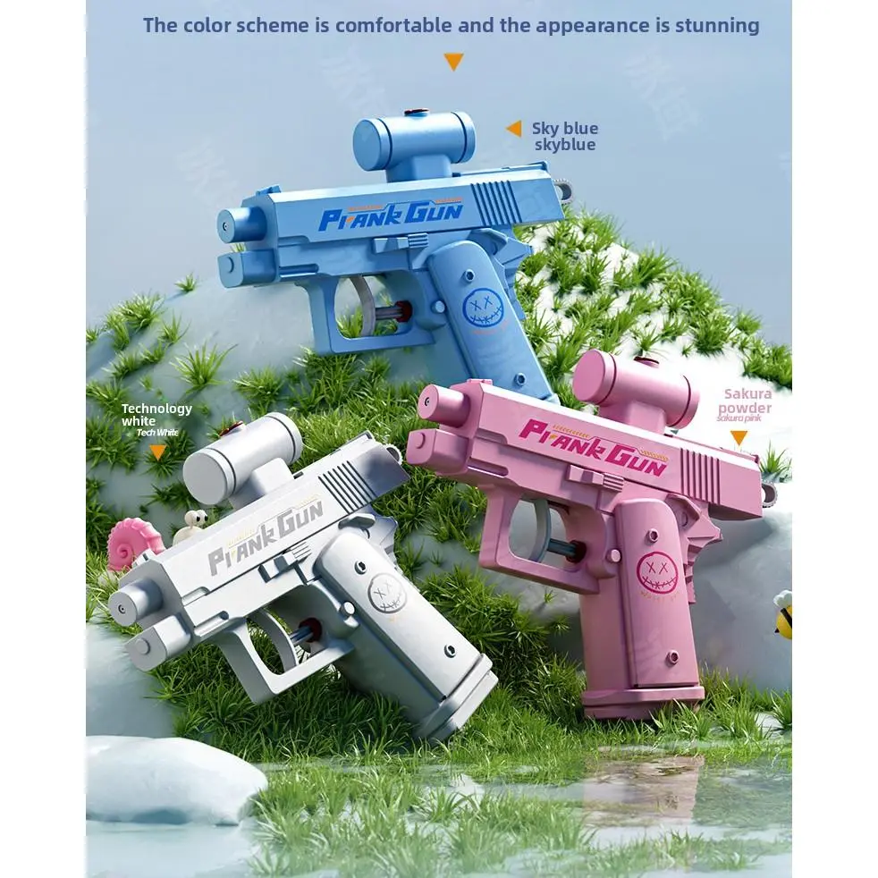 Creative prank, reverse double-sided water gun, water spray, prank, water play, children's fun toys