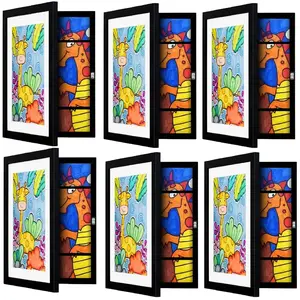 3/6 Pcs Kids Art Frames, 8.5x11 Front Opening Kids Artwork Frames Changeable, Black Artwork Display Storage Frame for Wall, Holds 100 Pcs, for 3D Picture, Crafts, Hanging Art, Portfolio Decor Photo digital photo frame digital picture frame picture frame