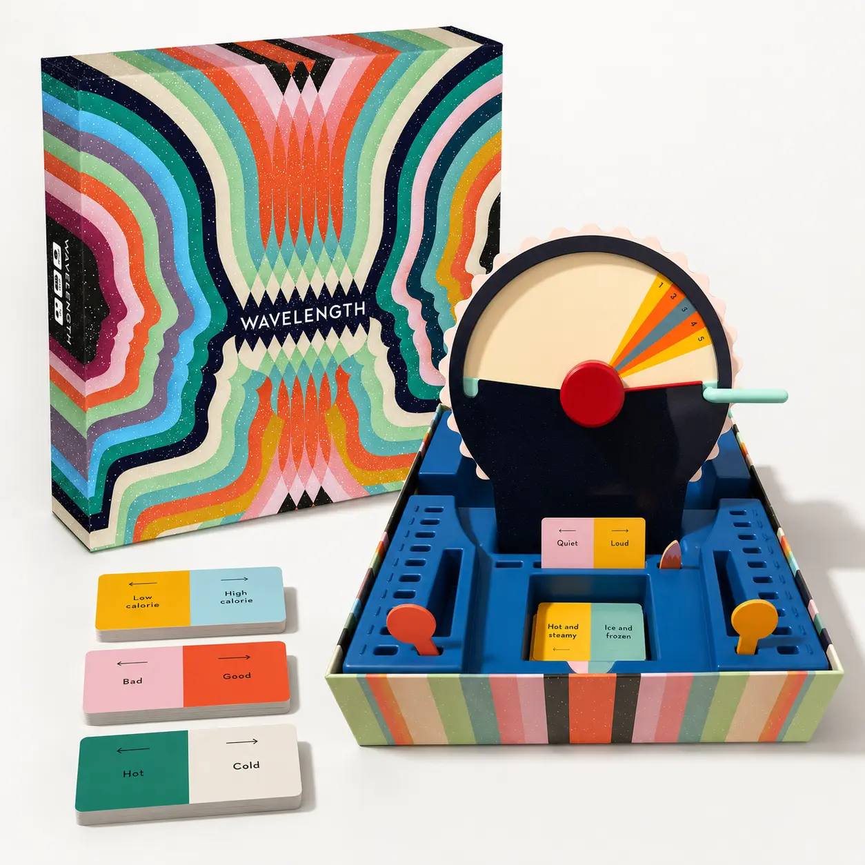 Wavelength by CMYK Games Telepathic Party Board Game for 2-12+ Players Ages 14+, Team Guessing Game, 30-45 Minute Group Game