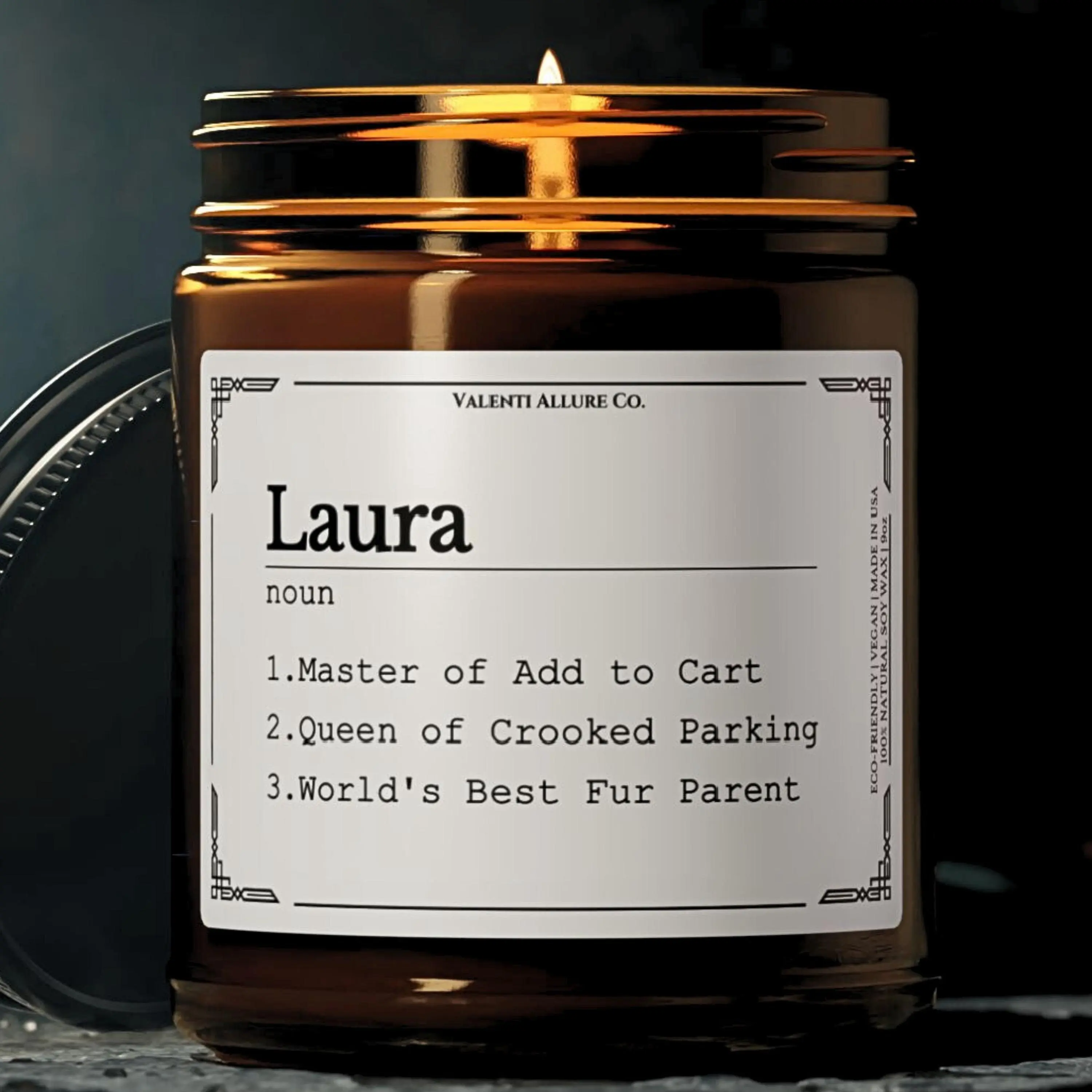 Custom Name Candle, Name Definition Candles, Personalized Name Meaning Gift Candle, Best Friend Birthday, Definition For Her Novelty Candle