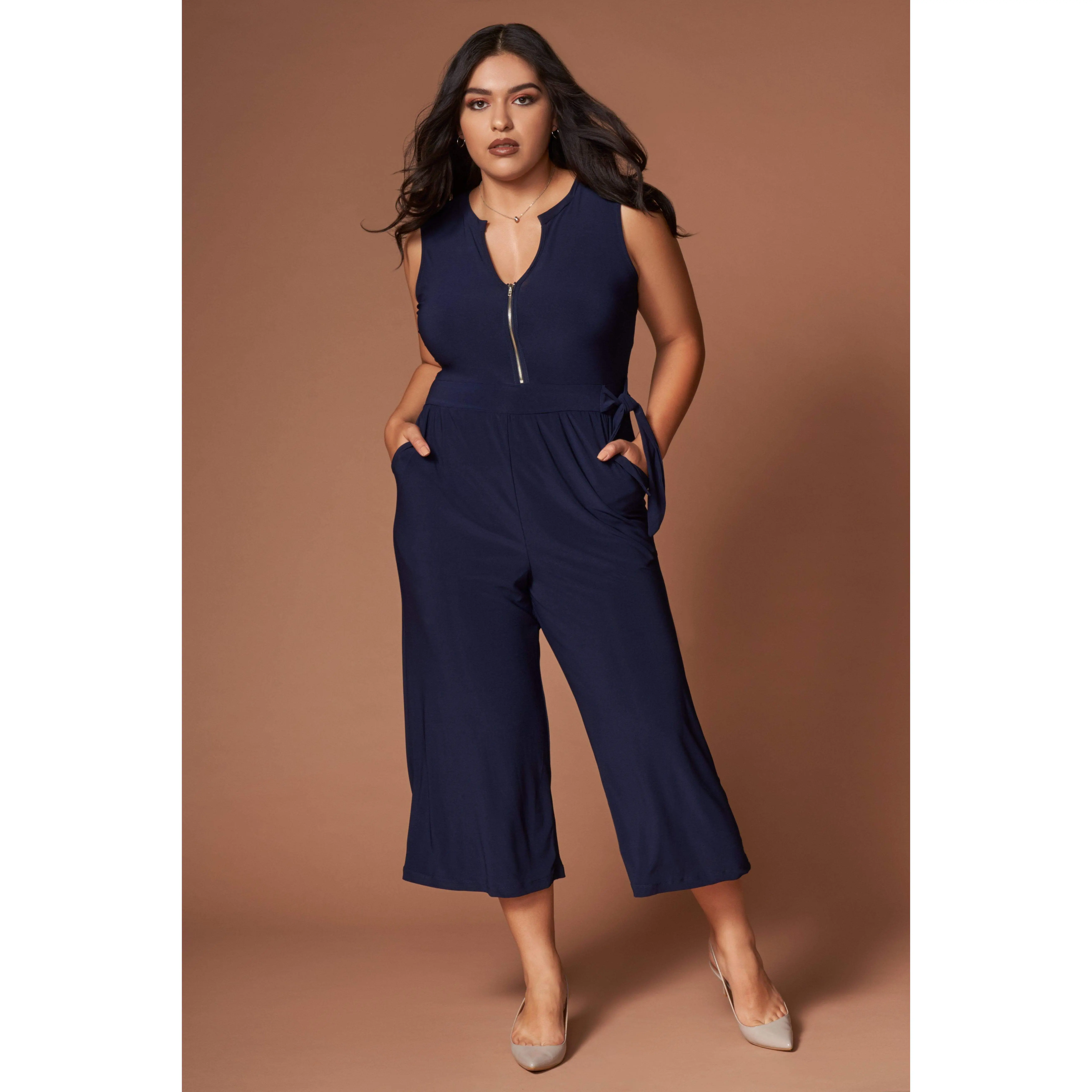 Vivienne Navy Midi Jumpsuit