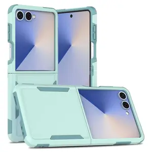 Military Shockproof Armour Phone Case for Samsung Galaxy Z Flip 7 6 5 zflip 4 5G Double Bumper Hybrid Protective Cover