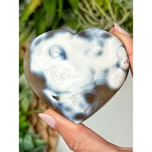 Orca Agate Heart - #3