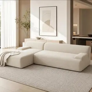 L-Shaped Modular Sectional Sofa with Left Chaise Boneless Sofa Comfy Cloud Couch