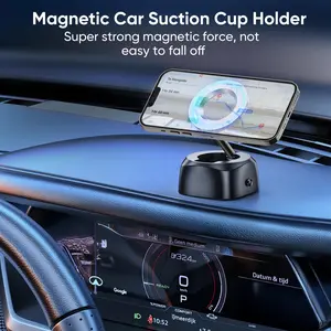 Magnetic phone holder, adjustable suction cup car phone holder, hands-free phone holder, suitable for all life scenarios.