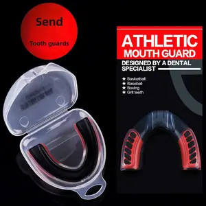 Competing Braces Men's Basketball Teeth Protection Boxing Sports Anti-grinding Teeth Chewable Professional Sanda Fighting Fitness Silicone Protection