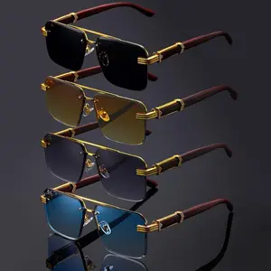Mens Sunglasses Fashion Rimless Rectangle Sunglasses Square Frameless Sunglasses for Men Mens Sunglasses Fashion Rimless Rectangle Sunglasses Square Frameless Sunglasses for Men