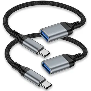 USB C to USB Adapter - 5Gbps [2 Pack] USC 3.0 OTG Adapter for Android - USBC Male to USB Female Adapter, Type C OTG  Converter Support Camera, Card Reader, USB Flash Drive, External/MIDI Keyboard