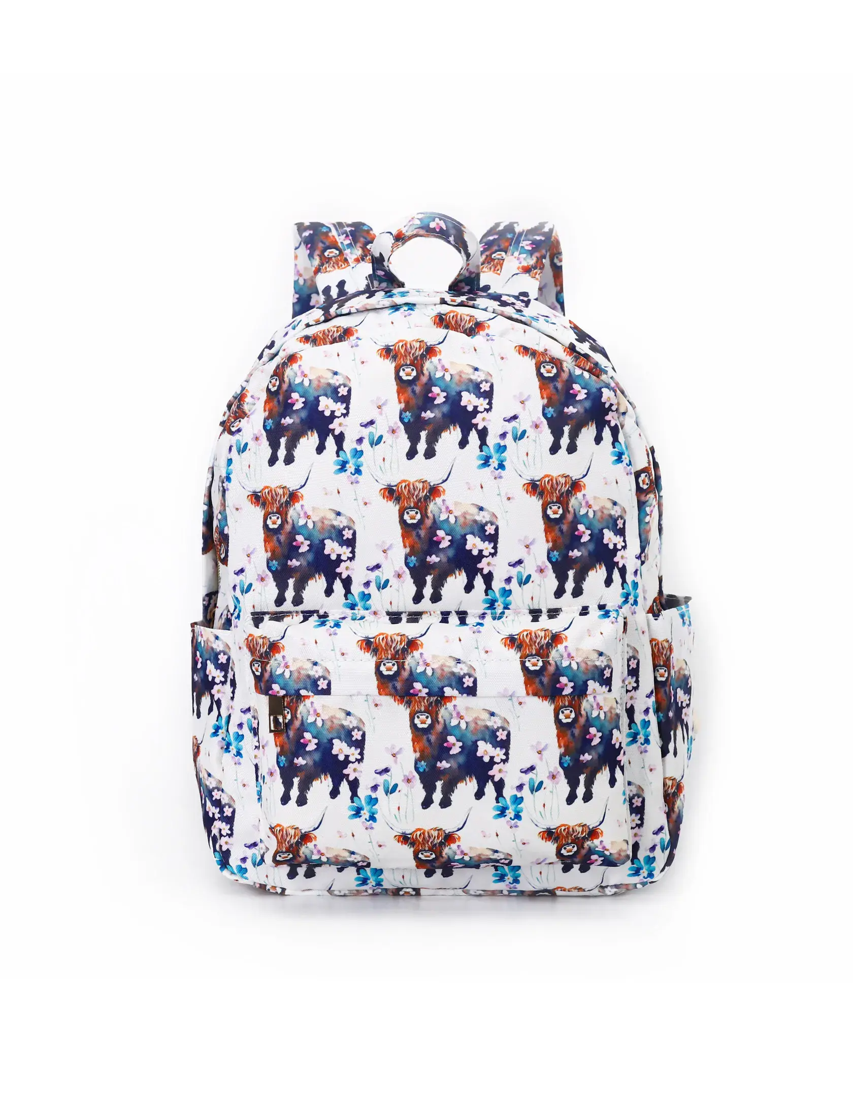 Kids' Cow Print School Backpack, Back-to-School Essential, Aesthetic Design, School Backpack Aesthetics