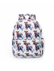 back to school Cow print Kids backpack