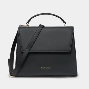 Beauty Goodies Insulated Lunch Bag - Compact Vegan Leather Lunchbox with Leak-Proof Interior & Elegant Design for Office & Casual Use