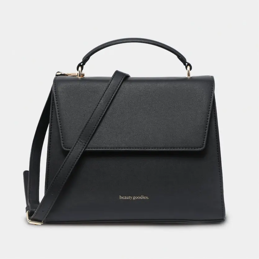 Beauty Goodies Insulated Lunch Bag - Compact Vegan Leather Lunchbox with Leak-Proof Interior & Elegant Design for Office & Casual Use