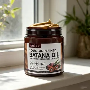 100% Pure Unrefined Batana Oil Mask Helps Nourish Scalp Repair Dry Strands Boost Fuller Thicker Healthier Hair Daily Hair Care Treatment