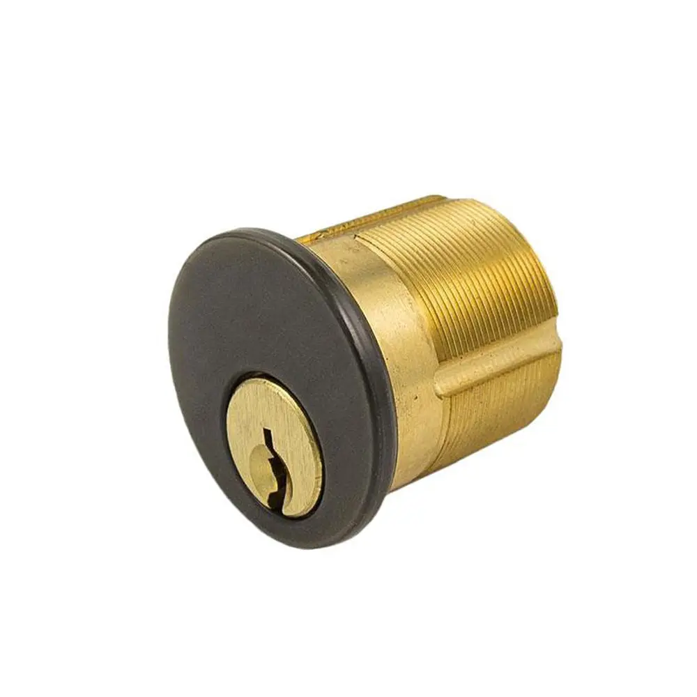 GMS Hardware Mortise Cylinder Lock - 1.5 in Size Hardware, 5-Pin Configuration, US10B Oil Rubbed Bronze Finish, 1.5 Inches
