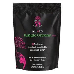 All-In Jungle Greens - Organic Alkaline Greens Powder Supplement for Fitness & Healthcare - Edible
