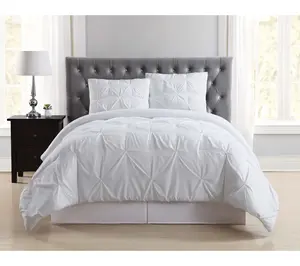 Truly Soft Pleated Full/Qn Comforter Set with Removeable Cover
