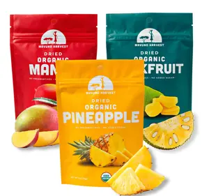 Mavuno Harvest Organic Dried Fruit Variety Pack | Dried Mango, Pineapple, and Jackfruit | Healthy, Vegan, No Sugar Added, Non GMO Snacks for Kids & Adults | 2 Ounce, Pack of 3