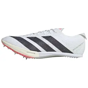 Adidas ADIZERO PRIME SP 3 Strung Low-Top Track Shoes for Men and Women with Comfort, Versatility, Slip-Resistance, and Durability in Cloud White, Core Black, and Clear Red Trending Shoes, House White Official Shoes to Get / Maison Mihara