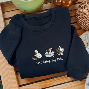 Funny OT Sweatshirt for Occupational Therapist, Embroidered ADL Silly Goose Shirt, Occupational Therapy Tee, Pediatric Assistant Student OTA