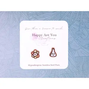 Science Stud Earrings