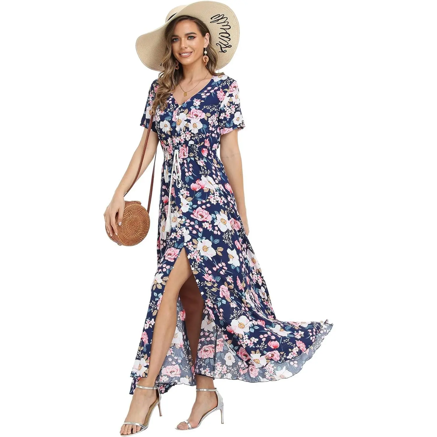 Navy Full Floral