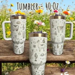 Llama Lovers - 40 Oz Tumbler