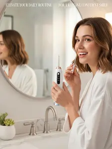Premium Water Flosser for Teeth, Powerful Yet Gentle Oral Irrigator with Adjustable Pressure Modes, Deep Clean for Healthier Gums, Waterproof Cordless Design, USB Rechargeable, Ideal for Daily Oral Care & Travel Use