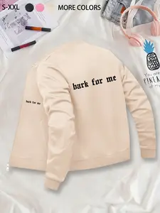 Trendy & Stylish Letter-Printed Jacket, Unisex Daily Casual Streetwear Zip-Front Nurse Jacket, 4-Way Stretch Fabric, Comfortable & Fashionable Workwear, Apparel for Medical Professionals, Durable Nursing Jacket