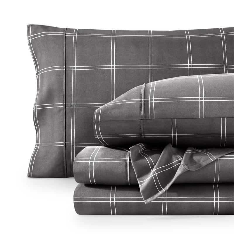 Bare Home Printed Microfiber Sheet Set